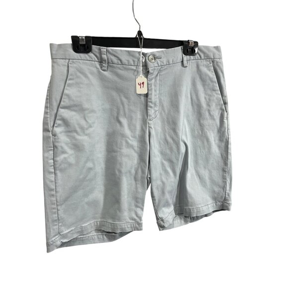 Perry Ellis Mens Light Gray Casual Shorts Size 34 Cotton Blend Classic Fit 74i - Picture 6 of 6